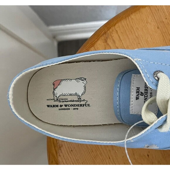 Sperry x Warm & Wonderful Cloud CVO Blue Sheeps Sneaker Unisex Men's 11 New - Picture 2 of 5